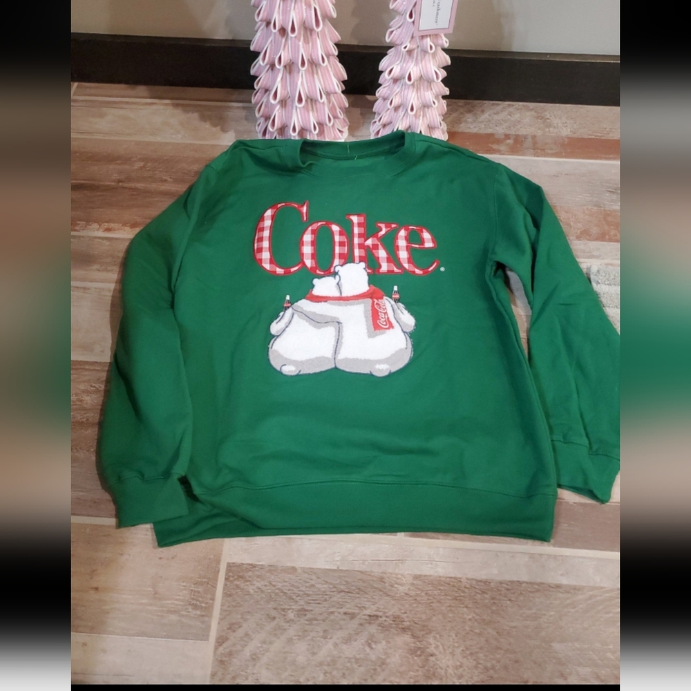 Holiday Coke Polar Bear Sweatshirt-NWT